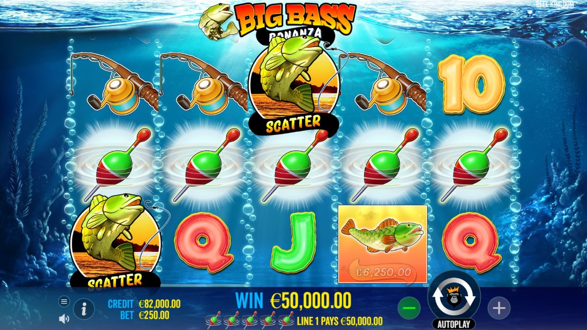 Big Bass Bonanza slot gameplay