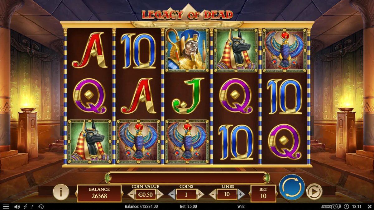 Legacy of Dead slot artwork